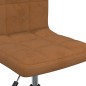 Esszimmerstühle 2 Stk. Drehbar Braun Samt Esszimmerstühle 2 Stk. Drehbar Braun Samt