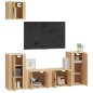 vidaXL 5-tlg. TV-Schrank-Set Sonoma-Eiche Holzwerkstoff vidaXL 5-tlg. TV-Schrank-Set Sonoma-Eiche Holzwerkstoff