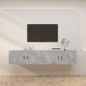 vidaXL TV-Wandschränke 2 Stk. Betongrau 100x34,5x40 cm vidaXL TV-Wandschränke 2 Stk. Betongrau 100x34,5x40 cm