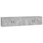 vidaXL TV-Wandschränke 2 Stk. Betongrau 100x34,5x40 cm vidaXL TV-Wandschränke 2 Stk. Betongrau 100x34,5x40 cm