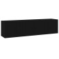 vidaXL 3-tlg. TV-Schrank-Set Schwarz Holzwerkstoff vidaXL 3-tlg. TV-Schrank-Set Schwarz Holzwerkstoff