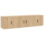 vidaXL 3-tlg. TV-Schrank-Set Sonoma-Eiche Holzwerkstoff vidaXL 3-tlg. TV-Schrank-Set Sonoma-Eiche Holzwerkstoff