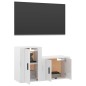 vidaXL 2-tlg. TV-Schrank-Set Hochglanz-Weiß Holzwerkstoff vidaXL 2-tlg. TV-Schrank-Set Hochglanz-Weiß Holzwerkstoff