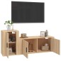 vidaXL 2-tlg. TV-Schrank-Set Sonoma-Eiche Holzwerkstoff vidaXL 2-tlg. TV-Schrank-Set Sonoma-Eiche Holzwerkstoff