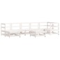 vidaXL 8-tlg. Garten-Lounge-Set mit Kissen Weiß Massivholz vidaXL 8-tlg. Garten-Lounge-Set mit Kissen Weiß Massivholz