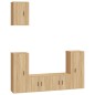vidaXL 5-tlg. TV-Schrank-Set Sonoma-Eiche Holzwerkstoff vidaXL 5-tlg. TV-Schrank-Set Sonoma-Eiche Holzwerkstoff