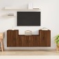 vidaXL 3-tlg. TV-Schrank-Set Braun Eichen-Optik Holzwerkstoff vidaXL 3-tlg. TV-Schrank-Set Braun Eichen-Optik Holzwerkstoff
