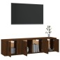 vidaXL 3-tlg. TV-Schrank-Set Braun Eichen-Optik Holzwerkstoff vidaXL 3-tlg. TV-Schrank-Set Braun Eichen-Optik Holzwerkstoff