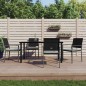 vidaXL 5-tlg. Garten-Essgruppe mit Kissen Poly Rattan und Stahl vidaXL 5-tlg. Garten-Essgruppe mit Kissen Poly Rattan und Stahl