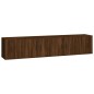 vidaXL 4-tlg. TV-Schrank-Set Braun Eichen-Optik Holzwerkstoff vidaXL 4-tlg. TV-Schrank-Set Braun Eichen-Optik Holzwerkstoff