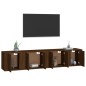 vidaXL 4-tlg. TV-Schrank-Set Braun Eichen-Optik Holzwerkstoff vidaXL 4-tlg. TV-Schrank-Set Braun Eichen-Optik Holzwerkstoff