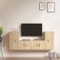 vidaXL 4-tlg. TV-Schrank-Set Sonoma-Eiche Holzwerkstoff vidaXL 4-tlg. TV-Schrank-Set Sonoma-Eiche Holzwerkstoff