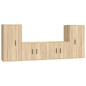 vidaXL 4-tlg. TV-Schrank-Set Sonoma-Eiche Holzwerkstoff vidaXL 4-tlg. TV-Schrank-Set Sonoma-Eiche Holzwerkstoff