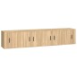 vidaXL 4-tlg. TV-Schrank-Set Sonoma-Eiche Holzwerkstoff vidaXL 4-tlg. TV-Schrank-Set Sonoma-Eiche Holzwerkstoff