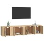vidaXL 4-tlg. TV-Schrank-Set Sonoma-Eiche Holzwerkstoff vidaXL 4-tlg. TV-Schrank-Set Sonoma-Eiche Holzwerkstoff