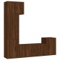 vidaXL 5-tlg. TV-Schrank-Set Braun Eichen-Optik Holzwerkstoff vidaXL 5-tlg. TV-Schrank-Set Braun Eichen-Optik Holzwerkstoff