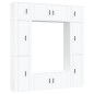 vidaXL 8-tlg. TV-Schrank-Set Weiß Holzwerkstoff vidaXL 8-tlg. TV-Schrank-Set Weiß Holzwerkstoff