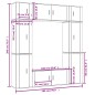 vidaXL 8-tlg. TV-Schrank-Set Weiß Holzwerkstoff vidaXL 8-tlg. TV-Schrank-Set Weiß Holzwerkstoff