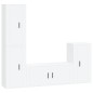 vidaXL 4-tlg. TV-Schrank-Set Hochglanz-Weiß Holzwerkstoff vidaXL 4-tlg. TV-Schrank-Set Hochglanz-Weiß Holzwerkstoff