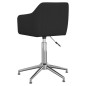 Esszimmerstühle 2 Stk. Drehbar Schwarz Stoff Esszimmerstühle 2 Stk. Drehbar Schwarz Stoff