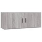 vidaXL 3-tlg. TV-Schrank-Set Grau Sonoma Holzwerkstoff vidaXL 3-tlg. TV-Schrank-Set Grau Sonoma Holzwerkstoff