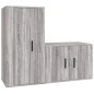 vidaXL 2-tlg. TV-Schrank-Set Grau Sonoma Holzwerkstoff vidaXL 2-tlg. TV-Schrank-Set Grau Sonoma Holzwerkstoff