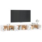 vidaXL TV-Wandschränke 3 Stk. Hochglanz-Weiß 100x34,5x40 cm vidaXL TV-Wandschränke 3 Stk. Hochglanz-Weiß 100x34,5x40 cm