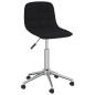 Esszimmerstühle 2 Stk. Drehbar Schwarz Stoff Esszimmerstühle 2 Stk. Drehbar Schwarz Stoff