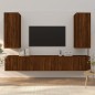 vidaXL 6-tlg. TV-Schrank-Set Braun Eichen-Optik Holzwerkstoff vidaXL 6-tlg. TV-Schrank-Set Braun Eichen-Optik Holzwerkstoff