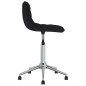 Esszimmerstühle 2 Stk. Drehbar Schwarz Stoff Esszimmerstühle 2 Stk. Drehbar Schwarz Stoff