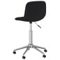 Esszimmerstühle 2 Stk. Drehbar Schwarz Stoff Esszimmerstühle 2 Stk. Drehbar Schwarz Stoff