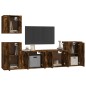 vidaXL 5-tlg. TV-Schrank-Set Räuchereiche Holzwerkstoff vidaXL 5-tlg. TV-Schrank-Set Räuchereiche Holzwerkstoff