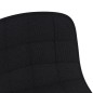 Esszimmerstühle 2 Stk. Drehbar Schwarz Stoff Esszimmerstühle 2 Stk. Drehbar Schwarz Stoff