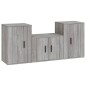 vidaXL 3-tlg. TV-Schrank-Set Grau Sonoma Holzwerkstoff vidaXL 3-tlg. TV-Schrank-Set Grau Sonoma Holzwerkstoff