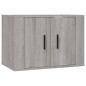 vidaXL 3-tlg. TV-Schrank-Set Grau Sonoma Holzwerkstoff vidaXL 3-tlg. TV-Schrank-Set Grau Sonoma Holzwerkstoff