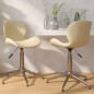 Esszimmerstühle 2 Stk. Drehbar Creme Samt Esszimmerstühle 2 Stk. Drehbar Creme Samt