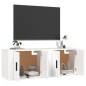 vidaXL TV-Wandschränke 2 Stk. Weiß 57x34,5x40 cm vidaXL TV-Wandschränke 2 Stk. Weiß 57x34,5x40 cm