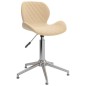 Esszimmerstühle 2 Stk. Drehbar Creme Samt Esszimmerstühle 2 Stk. Drehbar Creme Samt