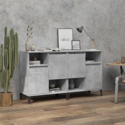 vidaXL Sideboards 2 Stk. Betongrau 60x35x70 cm Holzwerkstoff