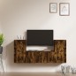 vidaXL 3-tlg. TV-Schrank-Set Räuchereiche Holzwerkstoff vidaXL 3-tlg. TV-Schrank-Set Räuchereiche Holzwerkstoff