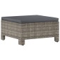 vidaXL 9-tlg. Garten-Lounge-Set mit Kissen Grau Poly Rattan vidaXL 9-tlg. Garten-Lounge-Set mit Kissen Grau Poly Rattan