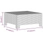 vidaXL 9-tlg. Garten-Lounge-Set mit Kissen Grau Poly Rattan vidaXL 9-tlg. Garten-Lounge-Set mit Kissen Grau Poly Rattan
