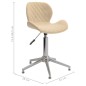 Esszimmerstühle 2 Stk. Drehbar Creme Samt Esszimmerstühle 2 Stk. Drehbar Creme Samt