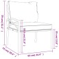vidaXL 6-tlg. Garten-Lounge-Set mit Grauen Kissen Stahl vidaXL 6-tlg. Garten-Lounge-Set mit Grauen Kissen Stahl