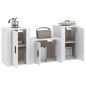 vidaXL 3-tlg. TV-Schrank-Set Weiß Holzwerkstoff vidaXL 3-tlg. TV-Schrank-Set Weiß Holzwerkstoff
