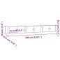 vidaXL TV-Wandschränke 3 Stk. Grau Sonoma 100x34,5x40 cm vidaXL TV-Wandschränke 3 Stk. Grau Sonoma 100x34,5x40 cm