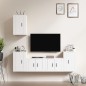 vidaXL 5-tlg. TV-Schrank-Set Weiß Holzwerkstoff vidaXL 5-tlg. TV-Schrank-Set Weiß Holzwerkstoff