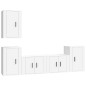 vidaXL 5-tlg. TV-Schrank-Set Weiß Holzwerkstoff vidaXL 5-tlg. TV-Schrank-Set Weiß Holzwerkstoff