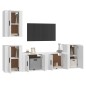 vidaXL 5-tlg. TV-Schrank-Set Weiß Holzwerkstoff vidaXL 5-tlg. TV-Schrank-Set Weiß Holzwerkstoff