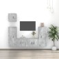 vidaXL 5-tlg. TV-Schrank-Set Betongrau Holzwerkstoff vidaXL 5-tlg. TV-Schrank-Set Betongrau Holzwerkstoff